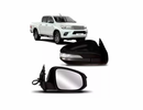 Par de Retrovisor Preto Hilux 2016/17 Eletrônico com pisca